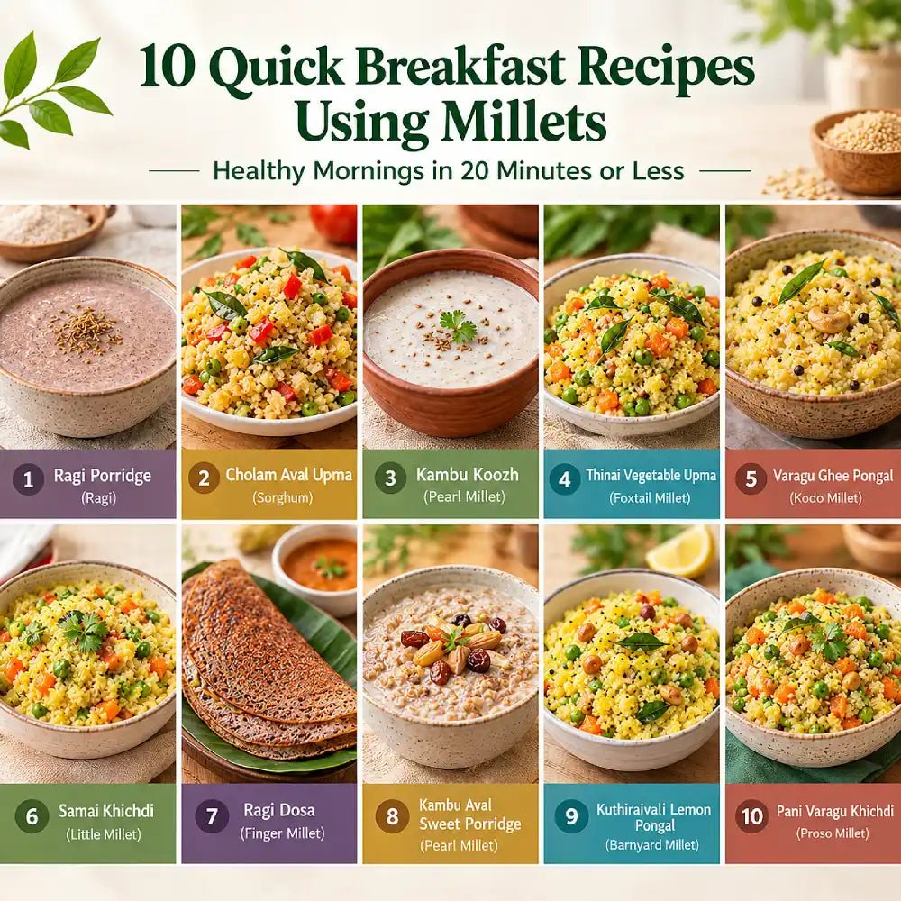 10 Quick Breakfast Recipes Using Millets: Healthy Mornings in 20 Minutes or Less - SS Brand Rice ®️
