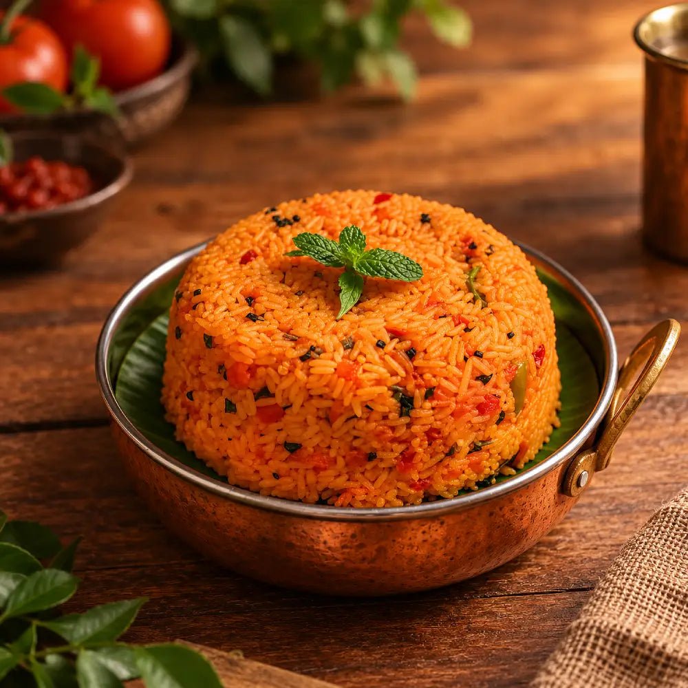 Tomato Rice Recipe: A Quick, Healthy South Indian One-Pot Meal - SS Brand Rice ®️
