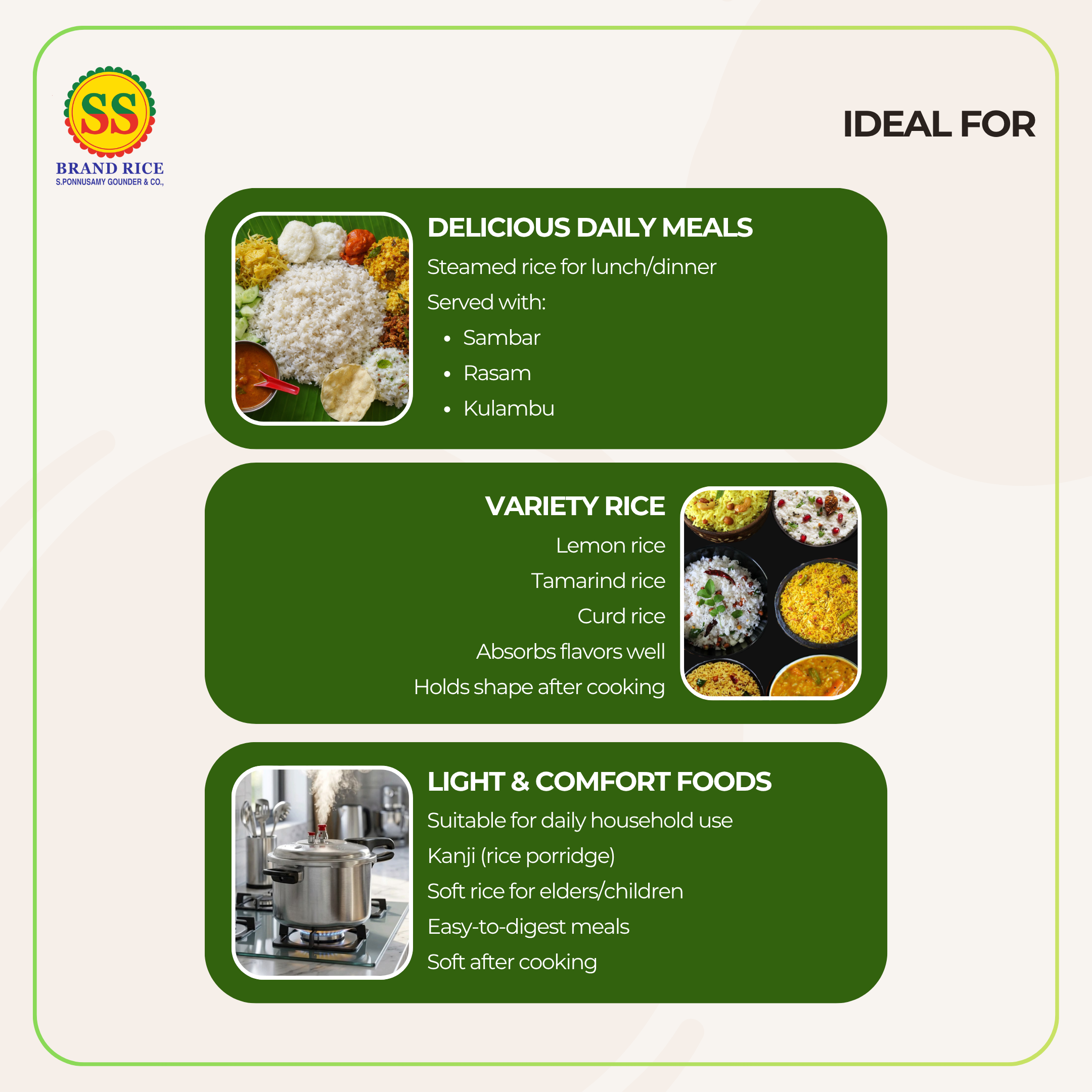 SS BRAND Kitchadi Ponni Rice