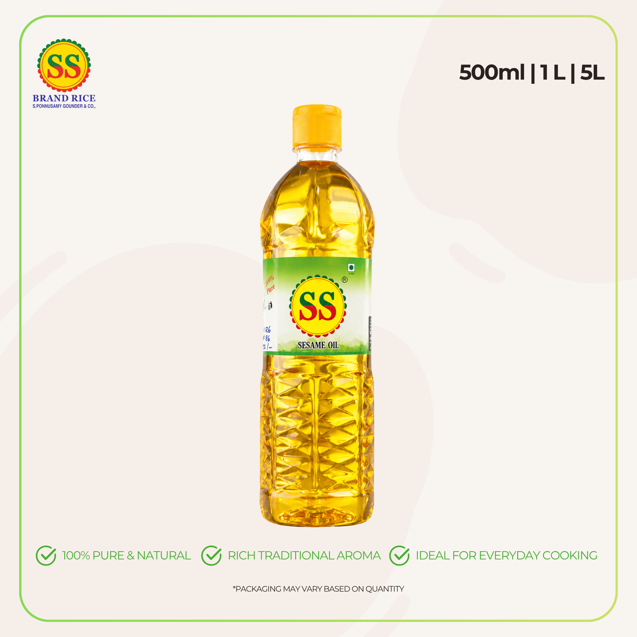 SS BRAND Sesame Oil / Nalla ennai