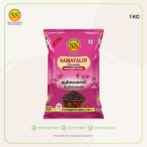 SS BRAND Barnyard Millet / Kuthiraivali Rice - Traditional Rices & Millets - SS Brand Rice