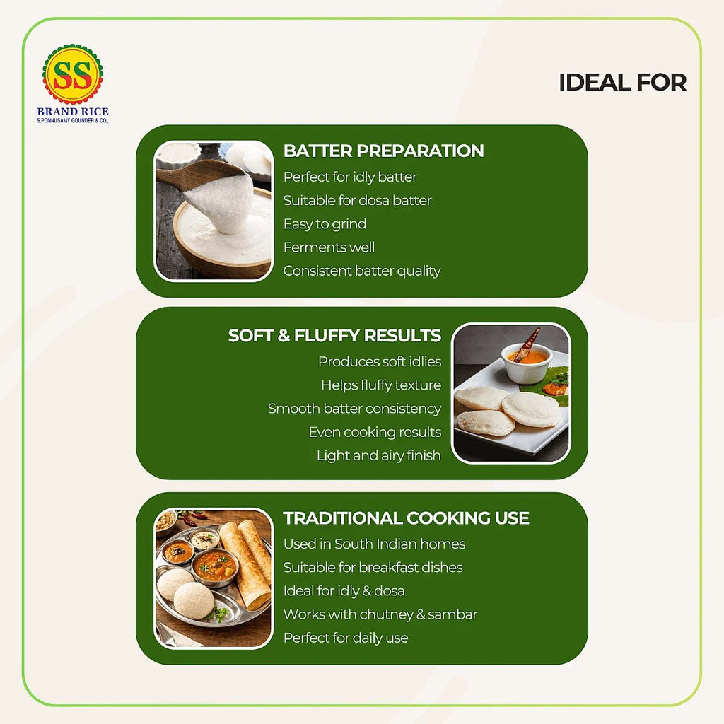 SS BRAND Idly Rice - Boiled Rice - SS Brand Rice