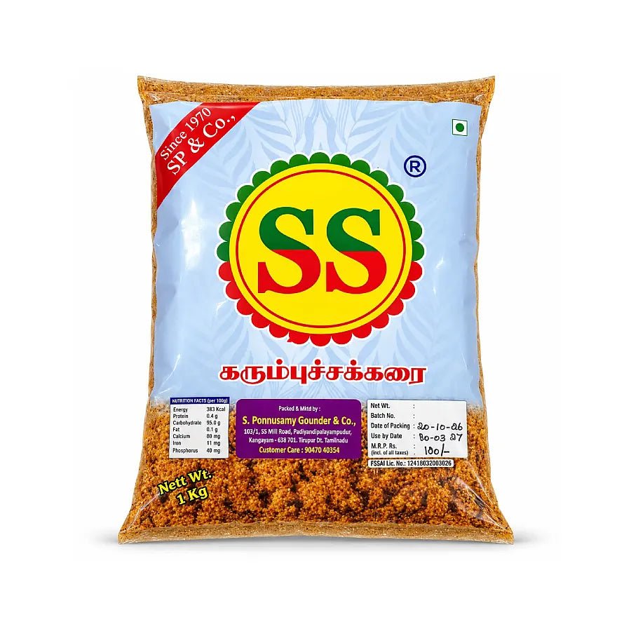 SS Brand Karumbu Chakkarai (Cane Sugar) – 1 kg - SS Brand Rice ®️