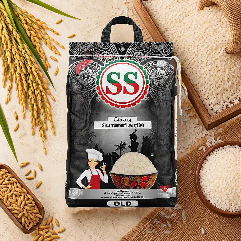 SS BRAND Kitchadi Ponni Rice - Boiled Rice - SS Brand Rice