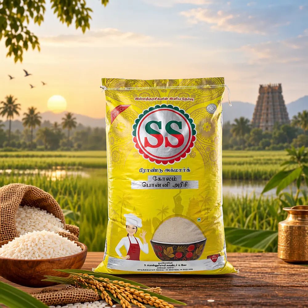 SS BRAND Kolam Ponni Rice - Boiled Rice - SS Brand Rice