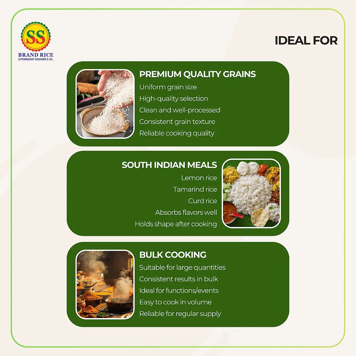 SS BRAND Premium Ponni Rice - Boiled Rice - SS Brand Rice