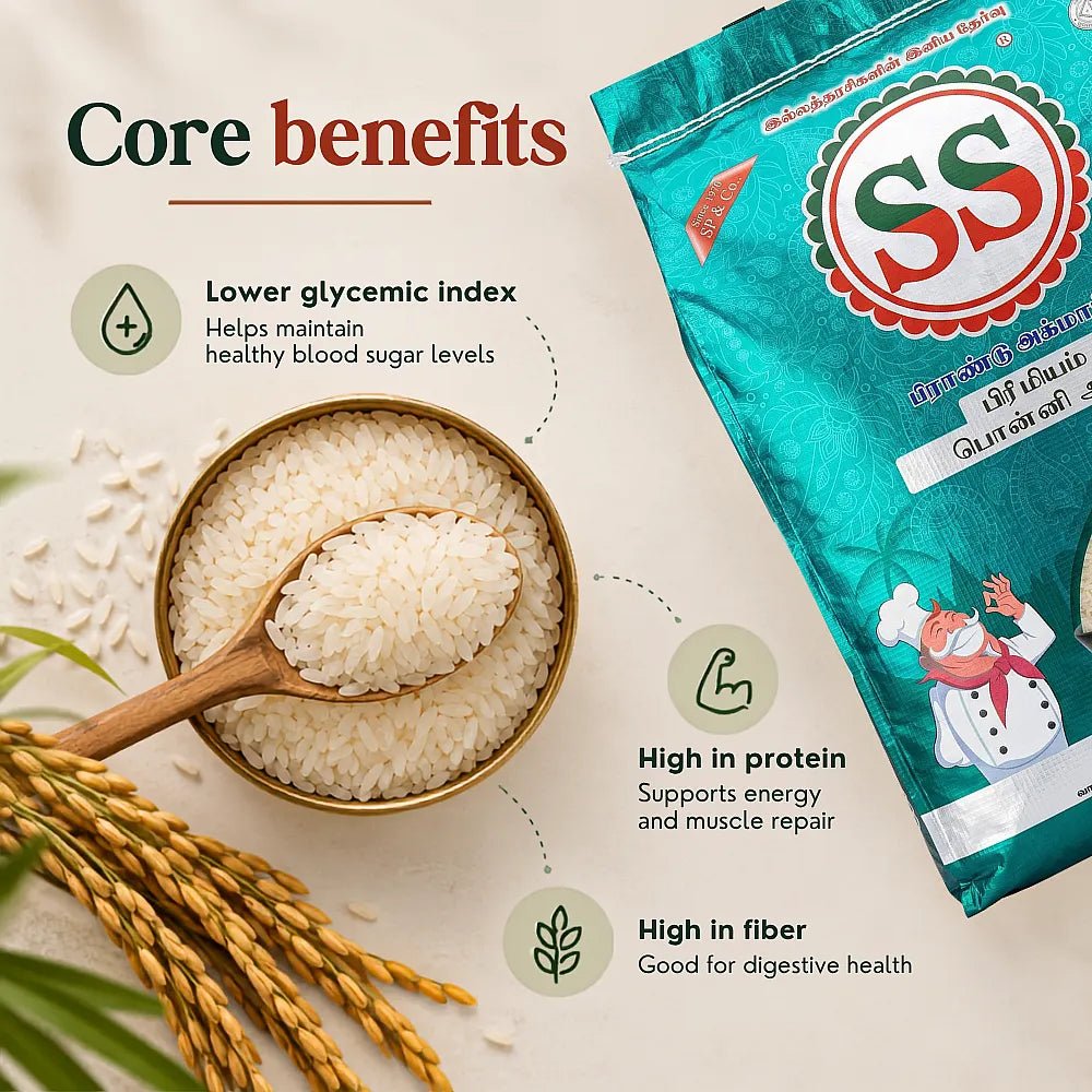 SS BRAND Premium Ponni Rice - Boiled Rice - SS Brand Rice
