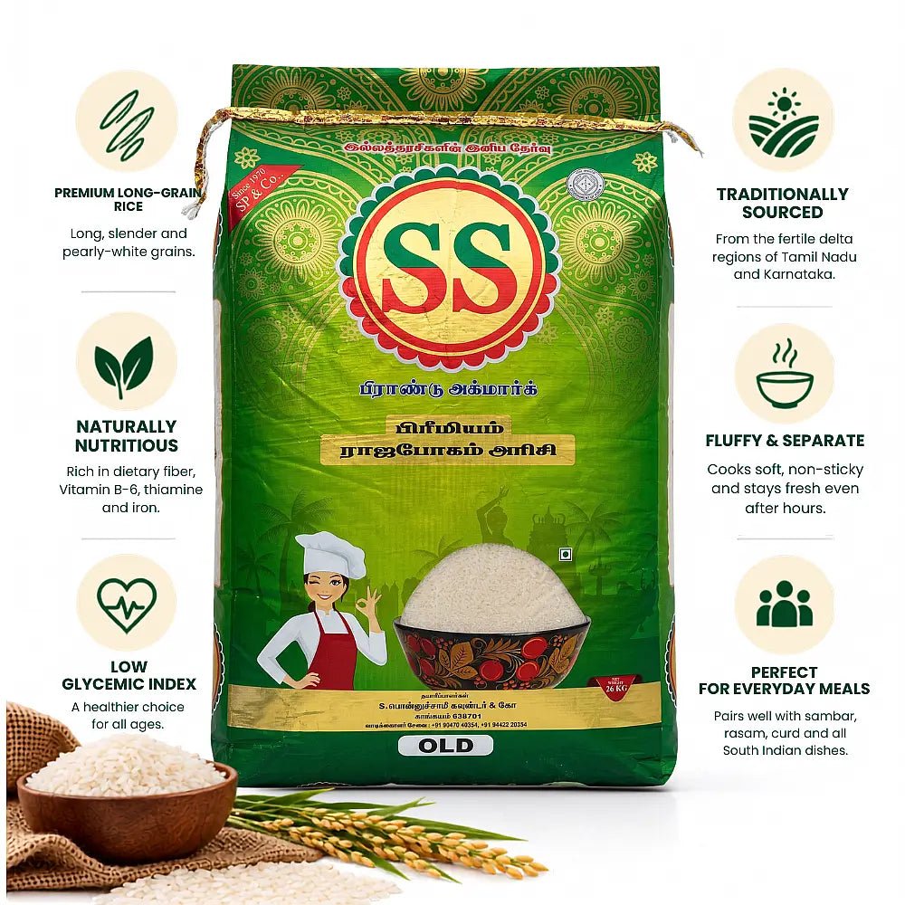 SS BRAND Rajabhogam Premium Rice - Boiled Rice - SS Brand Rice