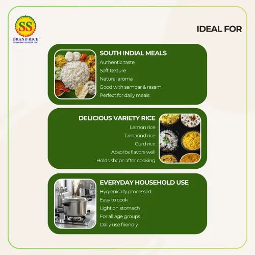 SS BRAND Rajabhogam Premium Rice - Boiled Rice - SS Brand Rice