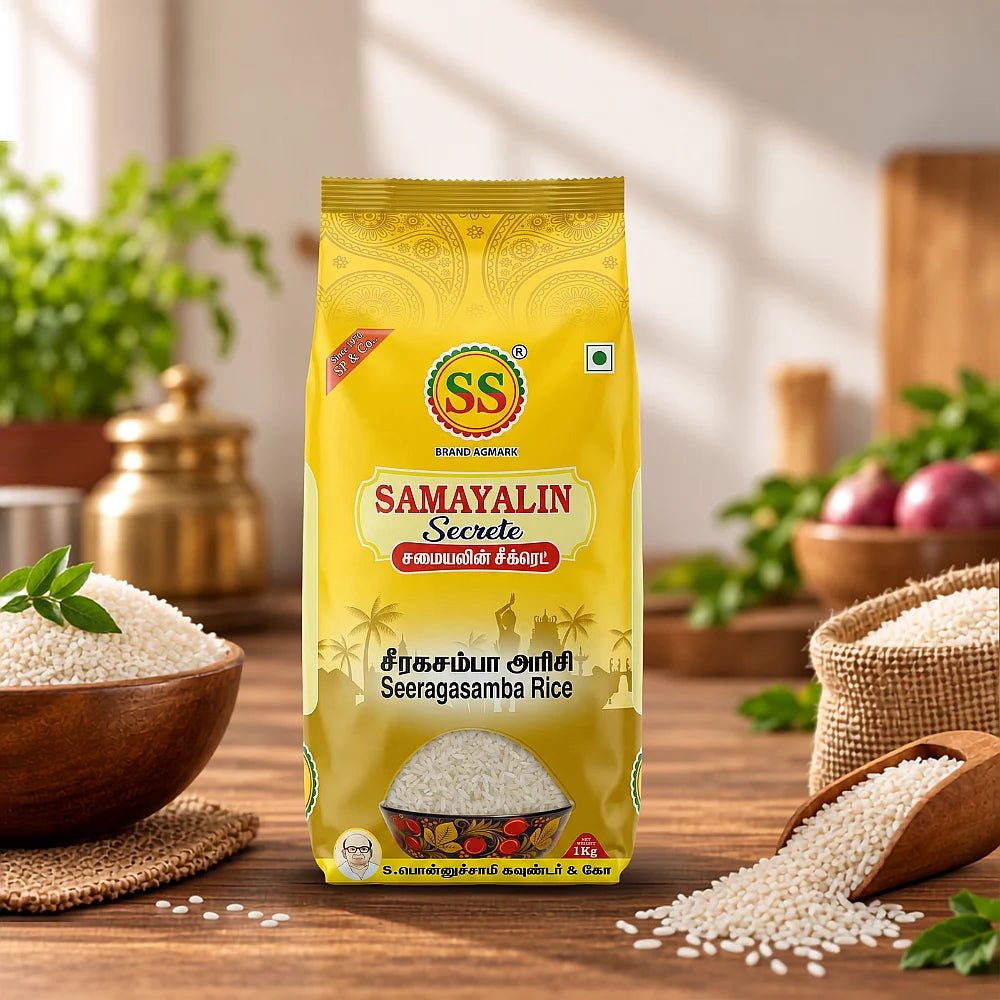 SS BRAND Seeragasamba Rice - Biriyani Rice - SS Brand Rice