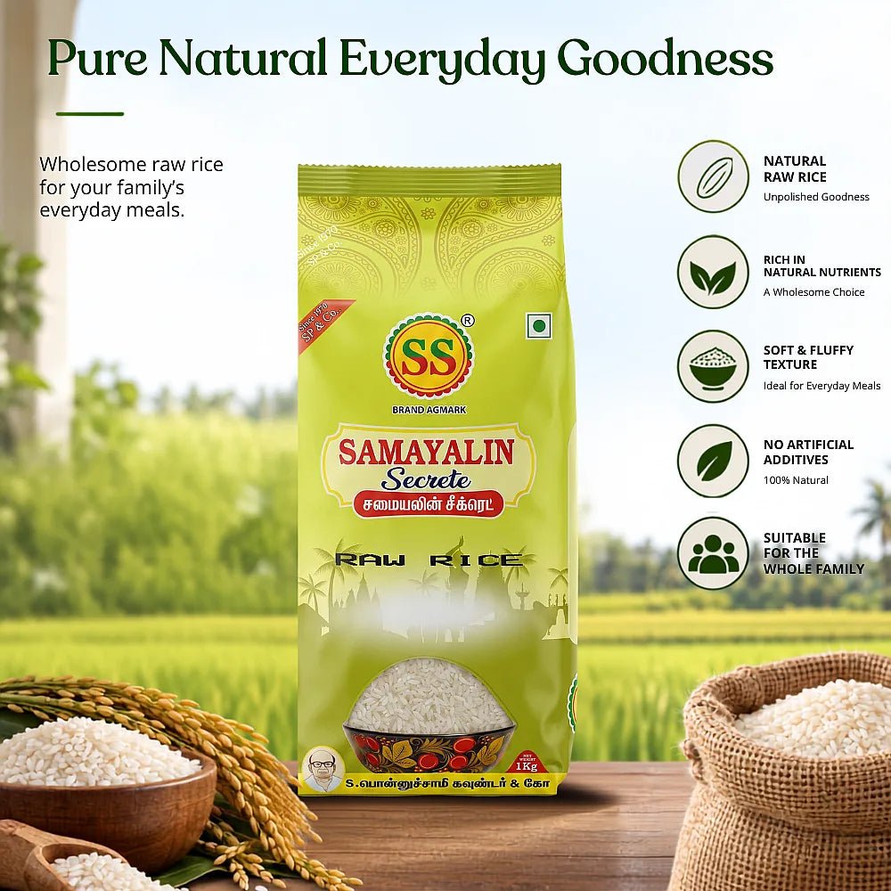 SS BRAND Sona Masoori Rice / Raw rice - Raw Rice - SS Brand Rice
